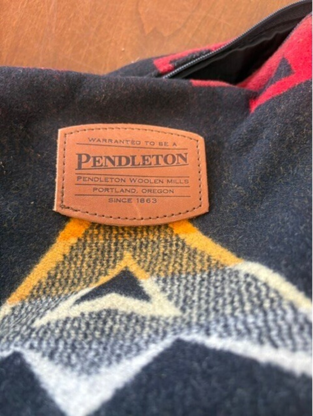 New Pendleton Wool Leather Crossbody Bag - Picture 2 of 7